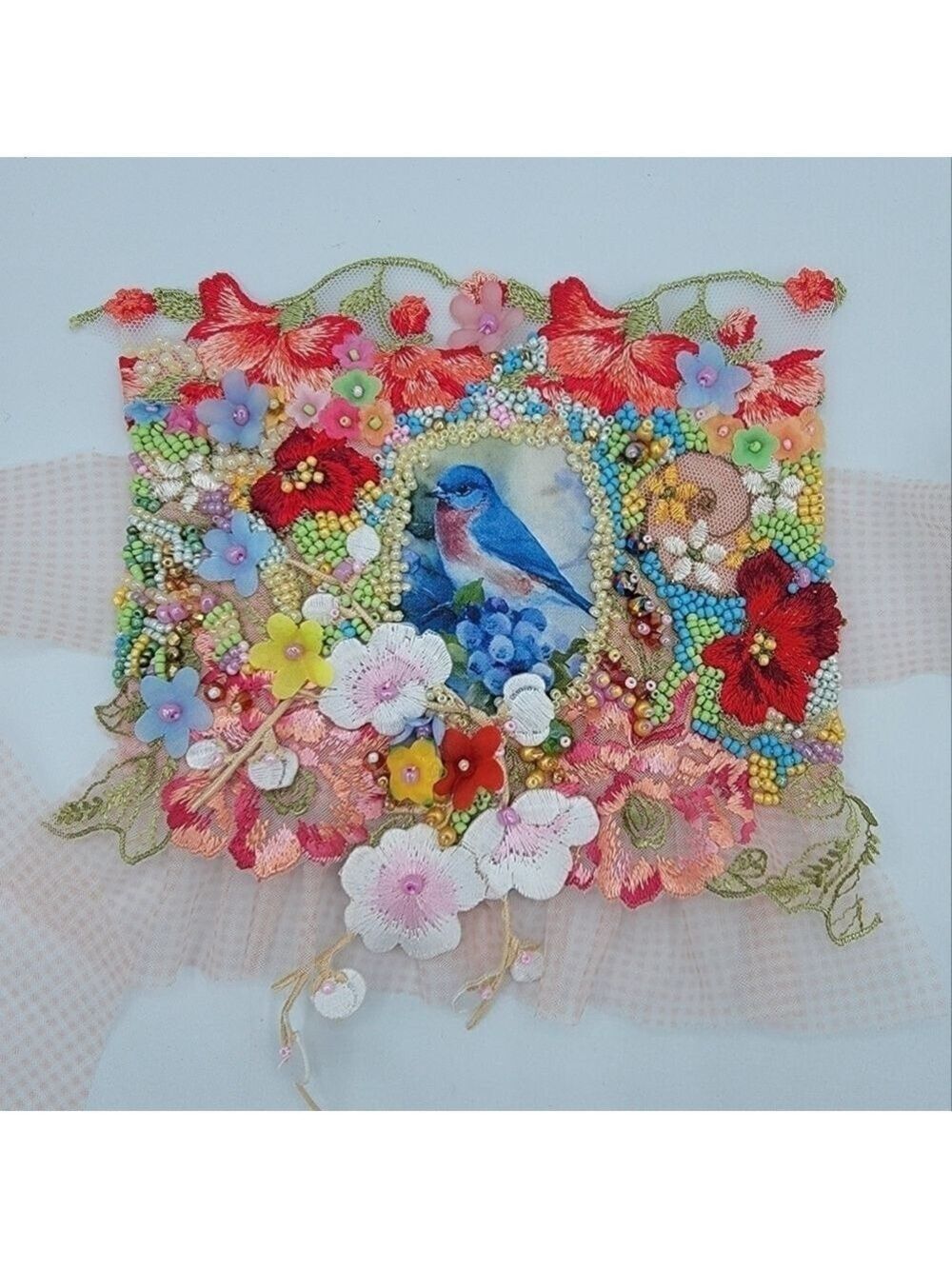 Bracelet Cuff Embroidery Adjustable #2029